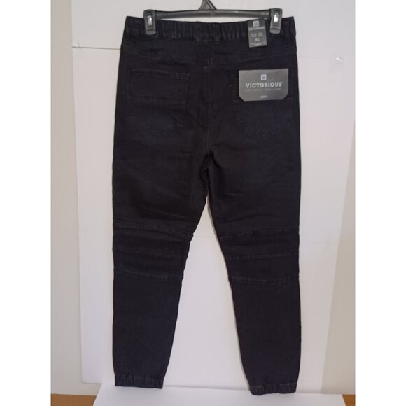 Victorious Men's Drop Crotch Jogger Pants Denim Jeans 34X31 X-Large JG873 - Picture 9 of 9